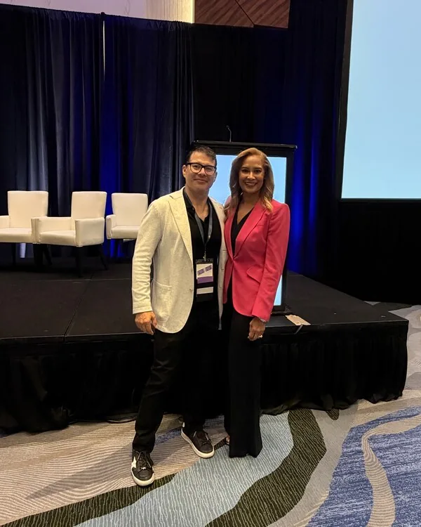 Dr. Johnny Franco with Dr. Camille Cash, outgoing president of the Texas Society of Plastic Surgeons
